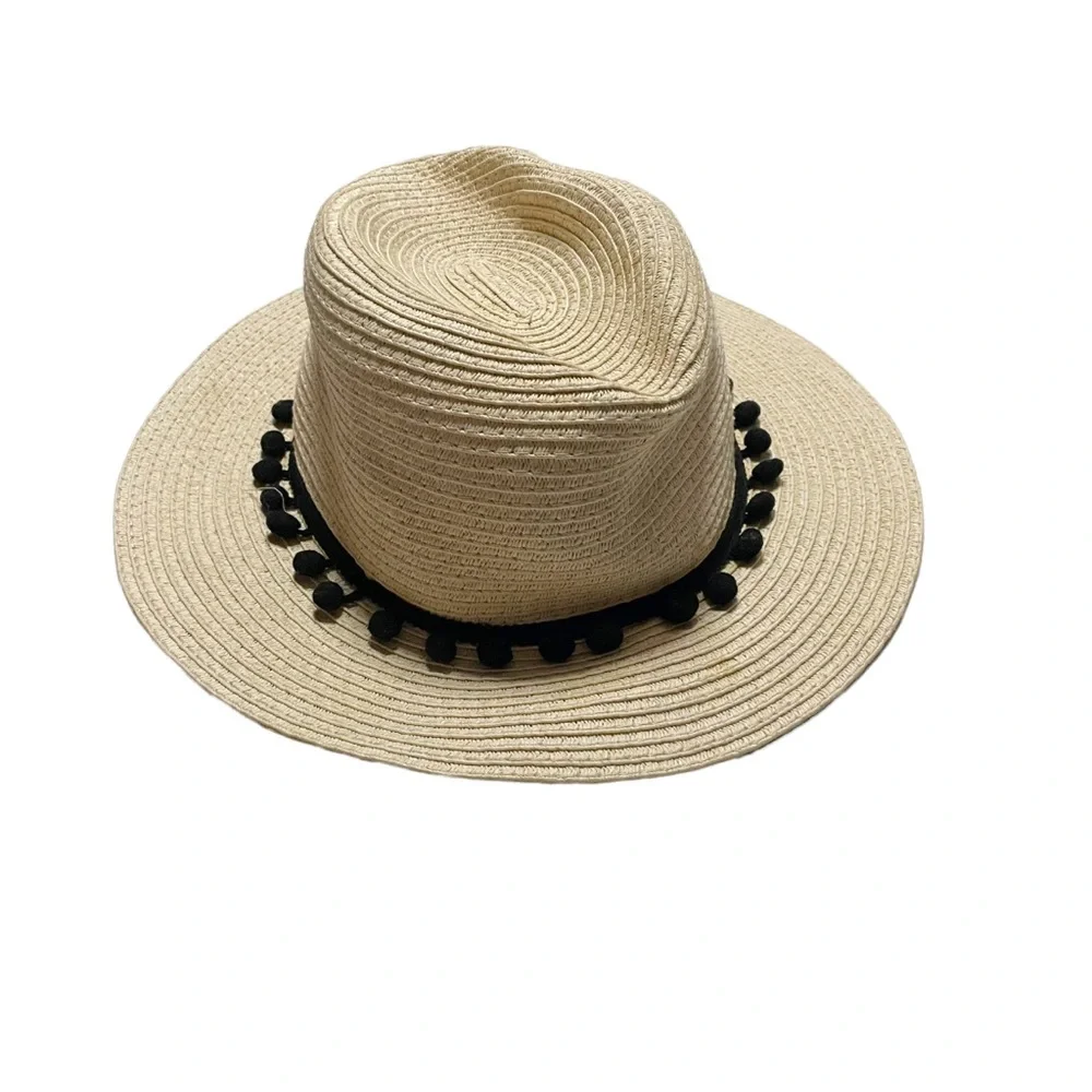 Sole Society 100% Paper Straw Boho Summer Preppy Vacation Beach Casual Hat